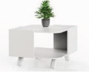 Long LTB-01 Small Table, 600w x 600d x 510h mm