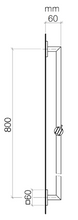 Load image into Gallery viewer, 26701980-46 SYMETRICS Slide bar with slider in in Champagne Matt
