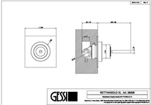 Load image into Gallery viewer, Rettangolo Xl 26206.031 wall mounted basin control with 26200.031 spout in chrome
