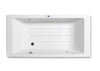 Vythos 26n017000 Rectangular Acrylic Bath 1800 X 900 X 420 mm in White with Airpool Hydromassage