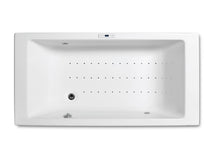 Load image into Gallery viewer, Vythos 26n017000 Rectangular Acrylic Bath 1800 X 900 X 420 mm in White with Airpool Hydromassage
