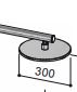 S10/316 Antiscale 300mm(Dia) showerhead in steel