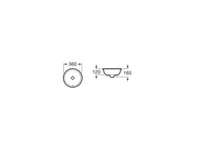 Load image into Gallery viewer, A327880000 (EU) Foro countertop basin  size: 360 mm  (diameter)  color: white
