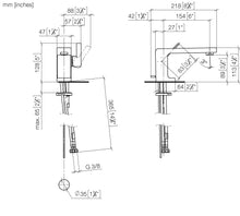 Load image into Gallery viewer, Dornbracht LULU 33500710-06 Deck-mounted Single-lever Basin Mixer w/Pop-up Waste in Platinum Matt, with GA certificate C20200010

