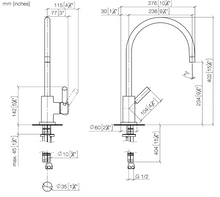 Load image into Gallery viewer, 33.826.888.46 (XV-009620) Tara Classic deck-mounted sink mixer in champagne matt with 235 mm projection
