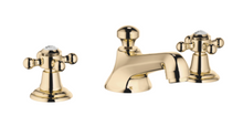 Load image into Gallery viewer, Madison 20700360-09 Deck-mounted Twin Handle Basin Mixer w/Pop-up Waste in Durabrass
