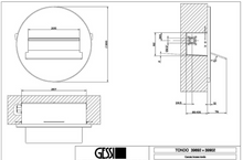 Load image into Gallery viewer, Tondo Wellness 39902.238 Waterfall Shower Spout in Steel Mirror w/39892.238 built-in part
