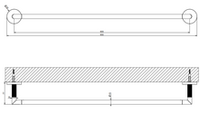 Load image into Gallery viewer, ANELLO 63803 713 60 cm centre distance towel rail in 713 Antique Brass
