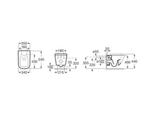 Load image into Gallery viewer, 224.158.00.1 concealed cistern, Kappa 115.260.46.1 flush actuator in matt chrome plated,  A346477000 (EU) + A80147200B (EU) Gap wall-hung WC in white
