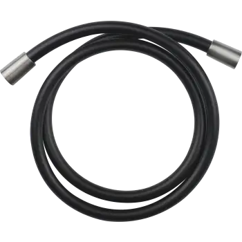 01637.299 plastic flexible hose 1.5m in black with conic 1/2