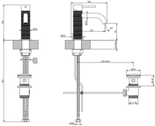 Load image into Gallery viewer, 316 Trame 54301.239 basin mixer in steel brushed with waste
