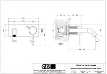 Load image into Gallery viewer, 316 54488.708 + 54197 for mixer with spout in copper brushed PVD
