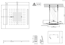 Load image into Gallery viewer, 57876.708+57827 Colour multifuction shower with light system, 46208.031+43107 4-Way Thermostatic Mixer &amp; 59123.031 shower set in Chrome
