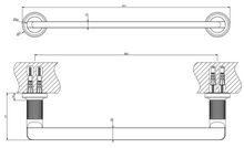 Load image into Gallery viewer, Inciso 58497.030 wall-mounted towel rail 300 mm in copper
