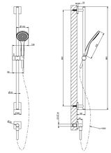 Load image into Gallery viewer, 57977.708+57927.238 Colour multifunction system 500 x 500 mm rainfall, waterfall and mist function, 54520.708+43109 Thermostatic Mixer with 5 Separate Exits, 59242+38773+54137 shower set, 32982+32985 jets x 4 in Copper Brushed PVD

