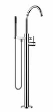 Load image into Gallery viewer, Meta 25863661-00 Floor-mounted Single-lever Bath Mixer w/Handshower Set in Polished Chrome and concealed part
