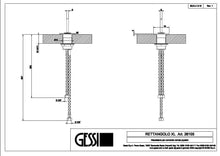 Load image into Gallery viewer, Rettangolo 20099.299 Ceiling-Mount Basin Spout in Xl Black with Rettangolo 26105.299 Separate Control for Basin Mixer, in  black
