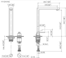 Load image into Gallery viewer, Lot 32800680-06 Deck-mounted Single-lever Sink Mixer in Platinum Matt

