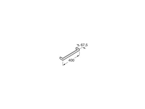 Nuova 816526001 towel rail 400 mm in chrome