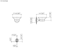 Load image into Gallery viewer, Vaia 83.410.809.99 wall model soap dish in dark platinum matt
