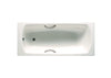 A220070001 (EU) Swing bathtub made of steel 1800 x 800 mm in white with handgrips in chrome