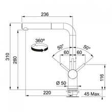 Load image into Gallery viewer, PT934G (115.0373.890) Active Plus sink mixer with pull-out in graphite

