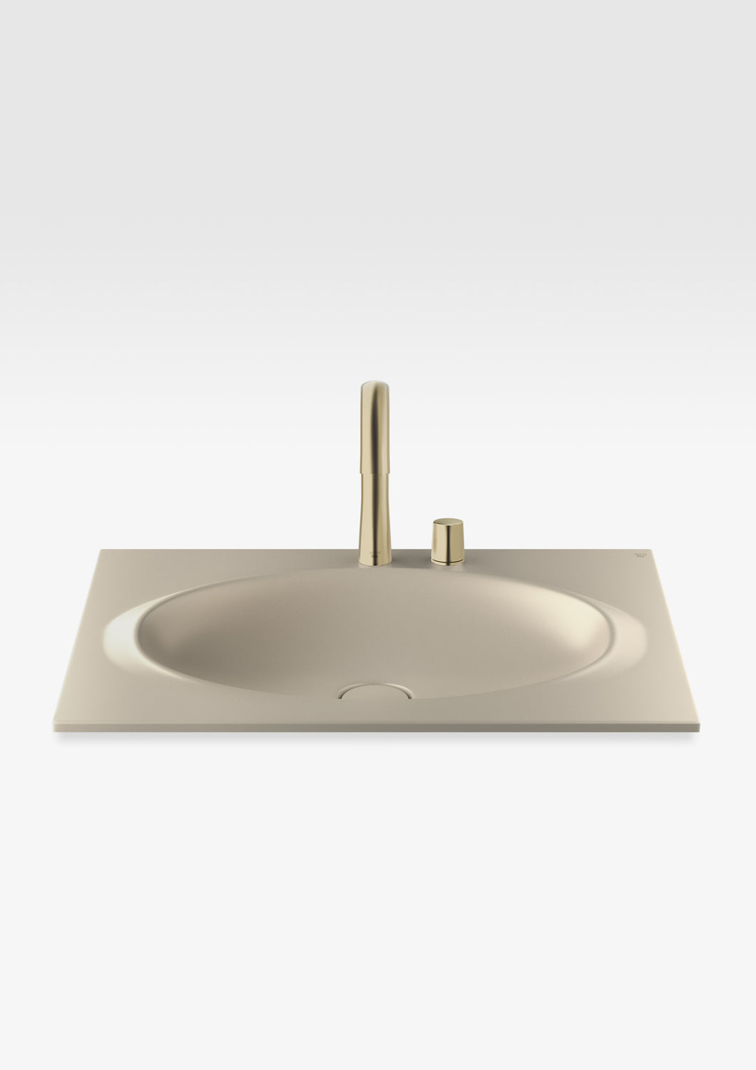 327760 Counter Top Washbasin 770 X 550 mm in Greige