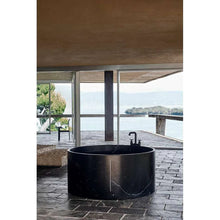 Load image into Gallery viewer, In-Out AVAS1041.NM freestanding bathtub D1294 x 590 mm in black Marquinia marble
