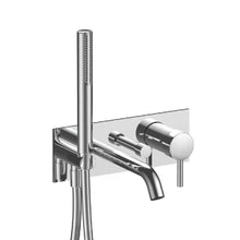 Load image into Gallery viewer, Nostromo 5093e321b +22 00 D020a Bathmixer in Brushed Stainless with Spout
