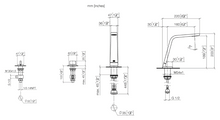 Load image into Gallery viewer, 13715705-46 (XV-009597) CL1 deck-mounted basin spout, 20006705-46 (XV-009598) &amp; 20006706-46 (XV-009599) deck valves in champagne matt
