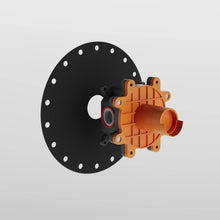 Load image into Gallery viewer, Gessi Cono 45088.707+45097 Single Lever Basin Faucet + Recessed Part in Black Metal Brushed
