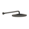 90110307000-99 450mm projection pipe 462 x 61 x 24 mm, 04120509100-99 Lisse 300mm shower head in Dark Platinum matt