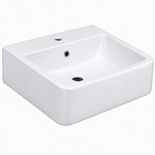 Load image into Gallery viewer, 5136.55 Tube Rectangular Wash Basin  Size : 555x445 mm  Color:  White (01)
