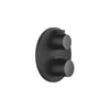 36426970-33 Wall-mounted Thermostatic Bath/Shower Mixer Trim Part Two-way in Matt Black with 3542597090 Wall-mounted Thermostatic Shower Mixer Concealed Part