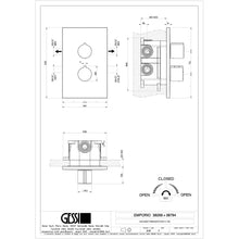 Load image into Gallery viewer, 47257.238 wall-mounted shower in mirror steel, 38269.031_38794.031 2-way Thermostatic Mixer &amp; 27802892-00 hand shower set in Chrome
