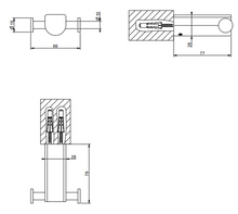 Load image into Gallery viewer, RILIEVO 59522.708 Wall-mounted double robe hook in 708 Copper Brushed PVD
