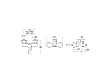 Load image into Gallery viewer, A5A023BC00 (EU) Malva wall-mounted bath mixer in chrome
