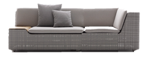 Load image into Gallery viewer, Lou sofa Right Module and Corner Module in Fibre Clay 107 and Cool Taupe 452 Fabric
