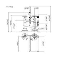 Load image into Gallery viewer, VAIA 25943809-00 Floor-mounted Bath Mixer w/Handshower Set in Polished Chrome (concealed part 3594497090 included)

