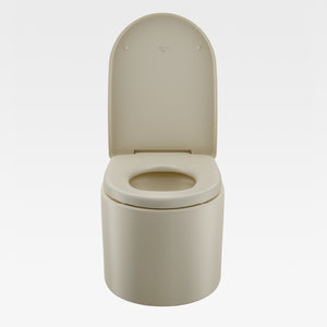 A346767R30 Wall-Mounted Toilet Bowl, A801762R34 Seat and Cover with Soft-Closing, 8900970r3 Dual Push Operating Flush in Greige & 890090400 Pro System Concealed Cistern
