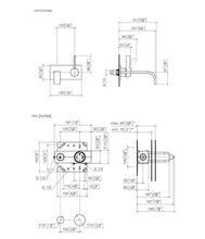Load image into Gallery viewer, MEM 36864782-00 Wall-mounted Single-lever Basin Mixer in Polished Chrome w/3586097090 Concealed Part

