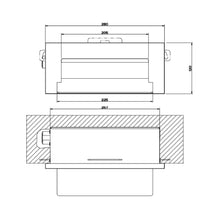 Load image into Gallery viewer, 39900.238 Rettangolo External Part for Wall Fixing Waterfall Shower Spout  Finish: Mirror Steel with  39892.238 built-in part
