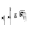Lisse 36008845.00 1-way Mixer with 3500897090 concealed part and 27.819.980.00 Hand Shower Set in Chrome