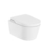 Inspira In-Wash 803060001 Vitreous China Rimless Wall Hung Smart Toilet 390 X 562 X 476 mm in White with Horizontal Outlet (Eu)