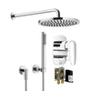 Xstream 3611572000 Bath & Shower Mixer in Polished Chrome with CONCEALED PART, WALL-MOUNTED SHOWER HEAD & HAND SHOWER SET