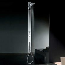 Load image into Gallery viewer, 84026800+84026890 Acquatonica Multifunctional Shower Bar Built-In Version W/Fixed Shower Head, Double Shower Spray &amp; Hand Shower Finish: Chrome
