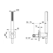 Load image into Gallery viewer, 86028091b + 86008091a Shower Set in Chrome
