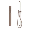 Fantini 86 P9 9247 Milano shower rail in matt copper PVD with 90 P9 8783 headshower