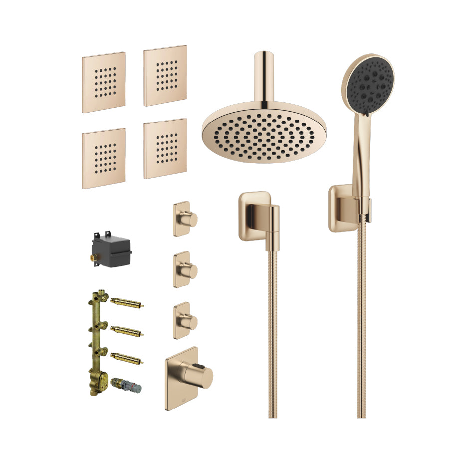 3x36607710-46 + 36503710-46 + 3554697090 Thermostatic Mixer 3/4