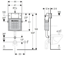 Load image into Gallery viewer, Easy 131012004cx floor mounted P-trap toilet with seat and cover, Sigma 224.320.00.1 (UP300) concealed cistern, Sigma01 115.770.JQ.5  actuator plate for dual flush in matt chrome
